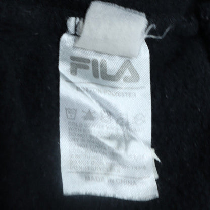 FILA Men's Black XL Pullover Sweatshirt Crew Neck Logo Fleece