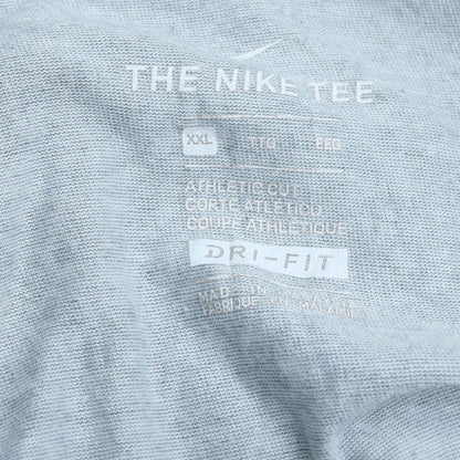 Nike Men's Grey 2XL Dri-Fit Athletic Crew Neck Sports T-Shirt