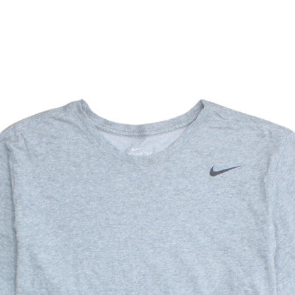 Nike Men's Grey 2XL Dri-Fit Athletic Crew Neck Sports T-Shirt
