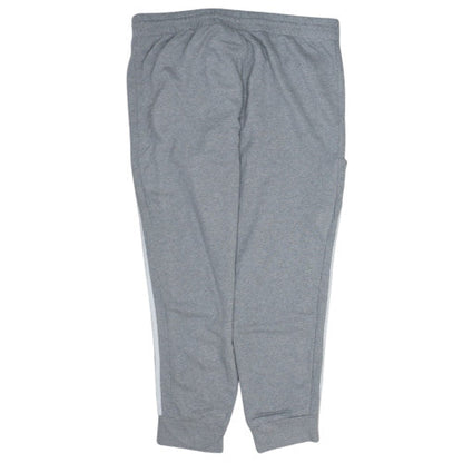 Adidas Men's Grey 2XL Jogger Sweatpants with Side Stripes