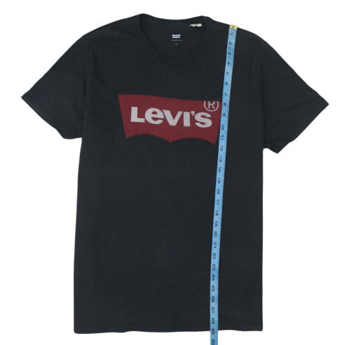 Levi's Men's Black XL Graphic Print Crew Neck T-Shirt