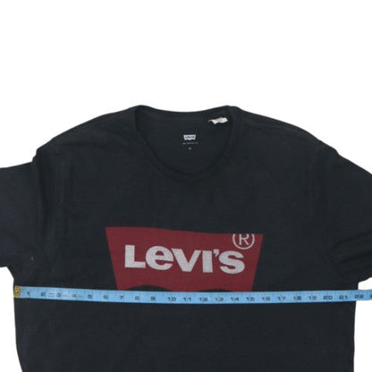 Levi's Men's Black XL Graphic Print Crew Neck T-Shirt