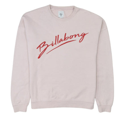 Billabong Womens Pink Crew Neck Pullover Sweatshirt Size 8