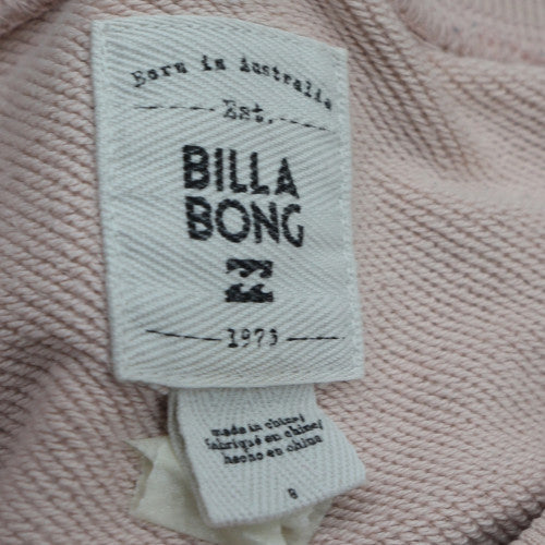 Billabong Womens Pink Crew Neck Pullover Sweatshirt Size 8