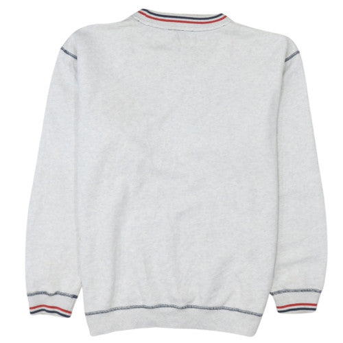 Fila Mens Grey Embroidered Logo Pullover Sweatshirt M