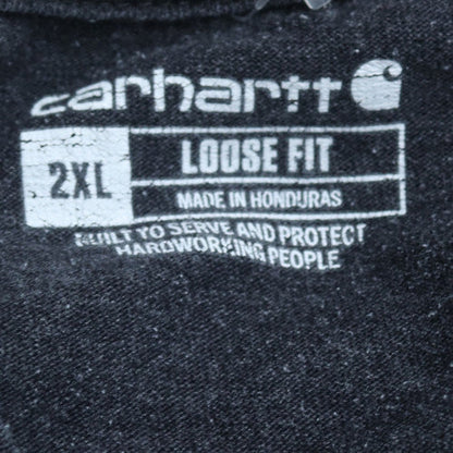 Carhartt Men's Grey 2XL Loose Fit Henley Short Sleeve T-Shirt
