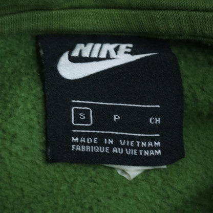 Nike Men's Green Full Zip Hoodie Swoosh Logo Size S