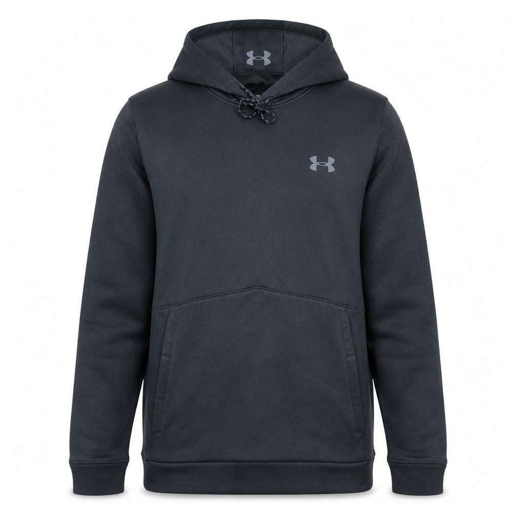 Under Armour Mens Black XL Pullover Hoodie ColdGear Fleece