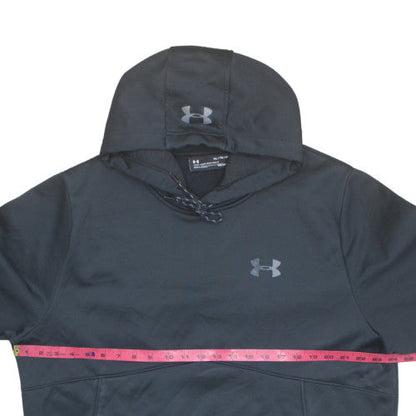 Under Armour Mens Black XL Pullover Hoodie ColdGear Fleece