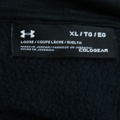 Under Armour Mens Black XL Pullover Hoodie ColdGear Fleece