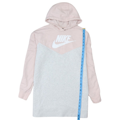 Nike Women’s Pink & Grey Pullover Long Sleeve Hoodie Size M