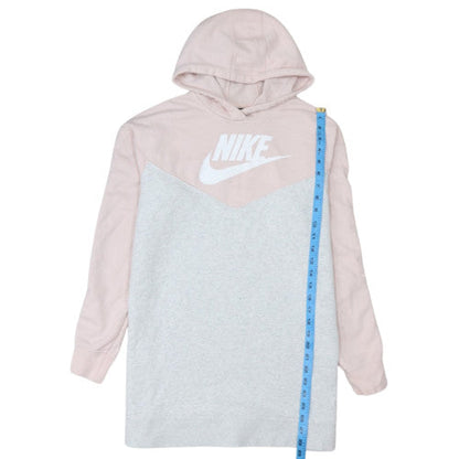 Nike Women’s Pink & Grey Pullover Long Sleeve Hoodie Size M