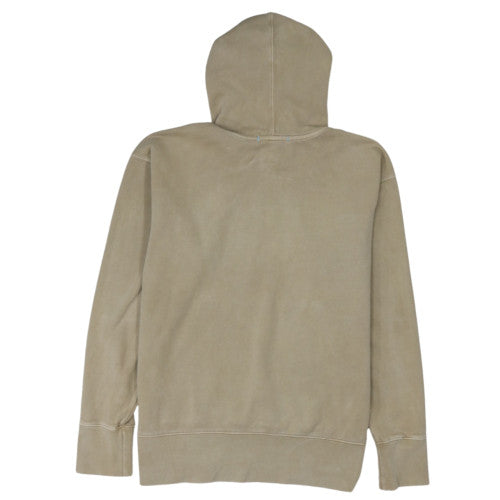 Nike Men's Beige Pullover Hoodie L Fleece Logo Sweatshirt