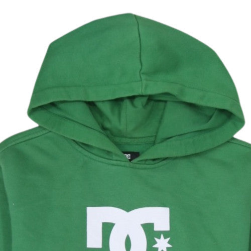 DC Men's Green Pullover Hoodie XL Logo Fleece Casual Sweatshirt