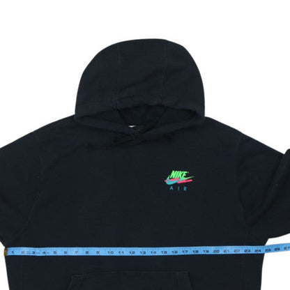 Nike Men's Black Pullover Hoodie L Sports Fleece Graphic Print