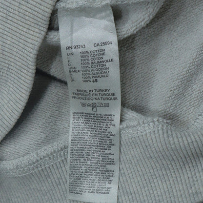 Diesel Men’s Grey Pullover Hoodie M Graphic Print Regular Fit