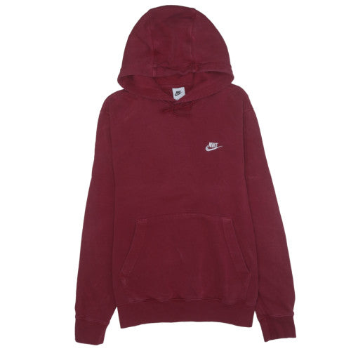 Nike Women’s Burgundy Hoodie Size M Pullover Fleece Sweatshirt