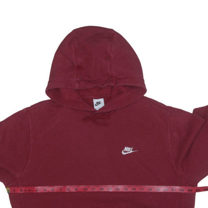 Nike Women’s Burgundy Hoodie Size M Pullover Fleece Sweatshirt