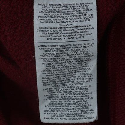 Nike Women’s Burgundy Hoodie Size M Pullover Fleece Sweatshirt
