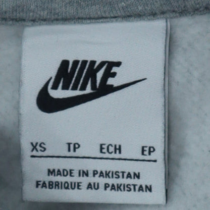 Nike Men's Grey XS Pullover Hoodie Classic Fleece Sweatshirt