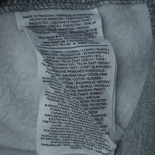 Nike Men's Grey XS Pullover Hoodie Classic Fleece Sweatshirt