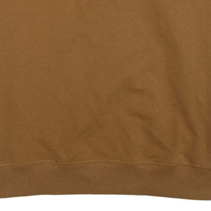 Timberland Men’s Brown XL Regular Fit Embroidered Logo Sweatshirt
