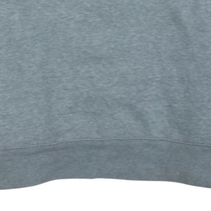 GAP Women Grey Logo Crew Neck Pullover Sweatshirt Size L