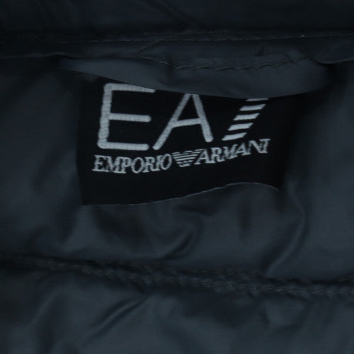 Emporio Armani EA7 Men's Grey S Quilted Down Puffer Waistcoat