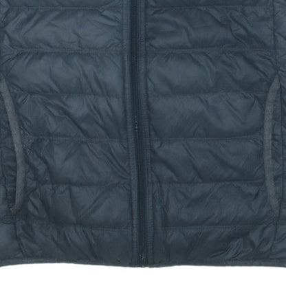 Emporio Armani EA7 Men's Grey S Quilted Down Puffer Waistcoat