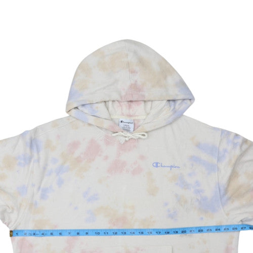 Champion Men's Multicoloured Tie Dye Pullover Hoodie Size L