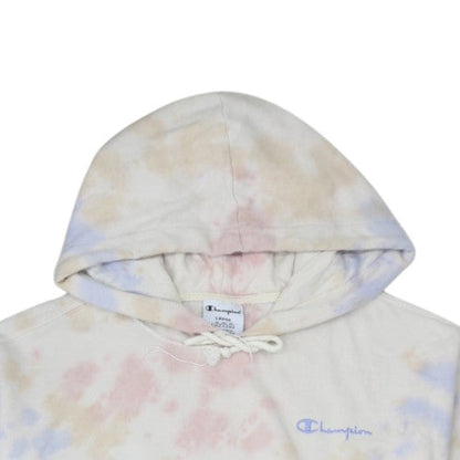 Champion Men's Multicoloured Tie Dye Pullover Hoodie Size L
