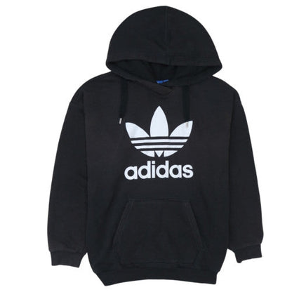 adidas Men's Black Trefoil Pullover Hoodie L Regular Fit