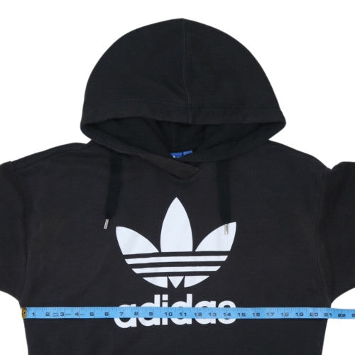 adidas Men's Black Trefoil Pullover Hoodie L Regular Fit