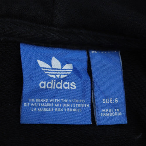 adidas Men's Black Trefoil Pullover Hoodie L Regular Fit