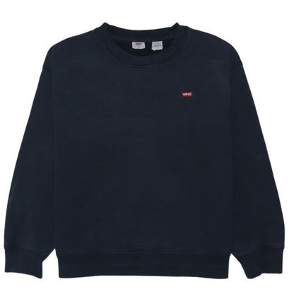 Levi's Men's Black Crew Neck Pullover Sweatshirt Size M Classic Cotton