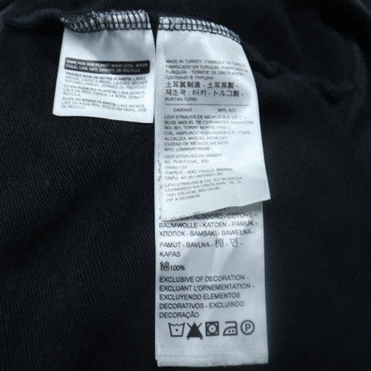 Levi's Men's Black Crew Neck Pullover Sweatshirt Size M Classic Cotton