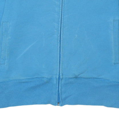 Adidas Women's Blue Full Zip Sweatshirt Size 12 Cotton Blend