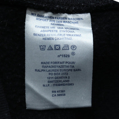 Mens UK Size L Ralph Lauren Black Full Zip Hoodie