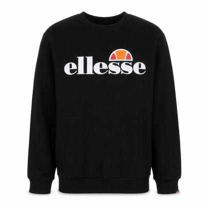 Ellesse Men's Black Regular Fit Logo Pullover Sweatshirt M