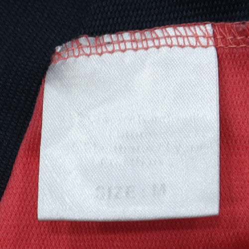 Lacoste Women Pink & Navy Full Zip Sweatshirt Size L Cotton Blend