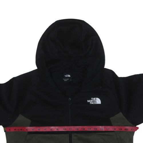 The North Face Mens Black Green Full Zip Hoodie M Outdoor Fleece