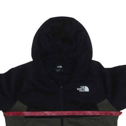 The North Face Mens Black Green Full Zip Hoodie M Outdoor Fleece
