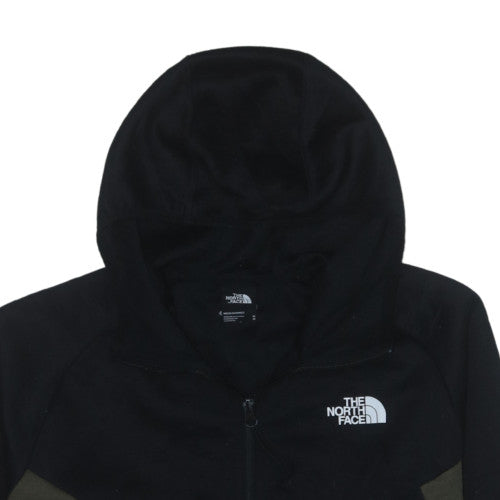 The North Face Mens Black Green Full Zip Hoodie M Outdoor Fleece
