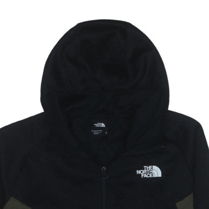 The North Face Mens Black Green Full Zip Hoodie M Outdoor Fleece