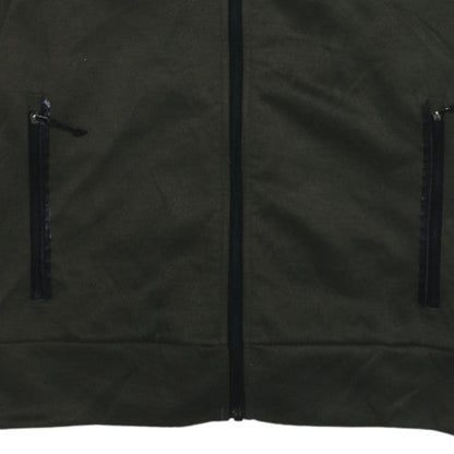 The North Face Mens Black Green Full Zip Hoodie M Outdoor Fleece