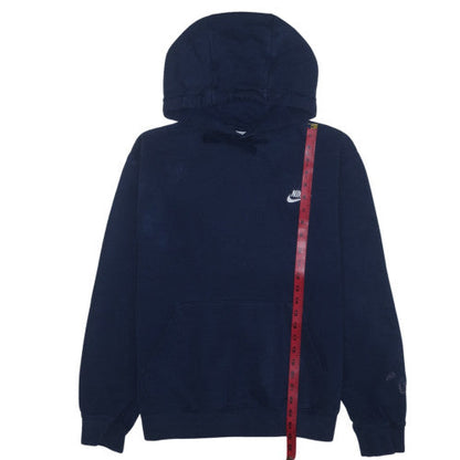 Nike Men's Blue Pullover Hoodie Fleece Regular Fit M