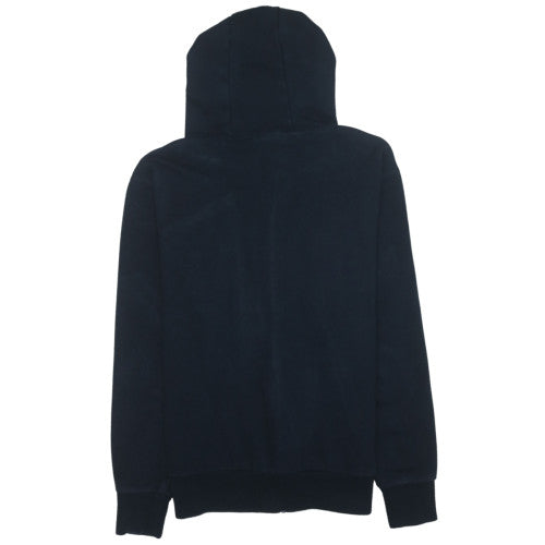 Ellesse Mens Black Full Zip Hoodie L Logo Fleece Sweatshirt