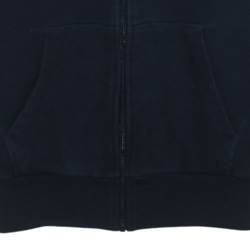 Ellesse Mens Black Full Zip Hoodie L Logo Fleece Sweatshirt