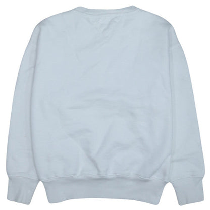 Tommy Jeans Men's White Embroidered Logo Sweatshirt M