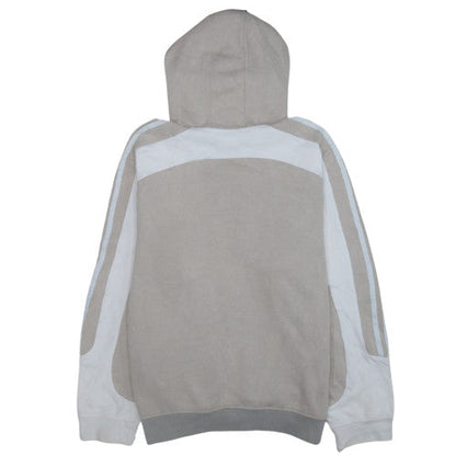Adidas Men's Beige Pullover Hoodie L Logo Sports Fleece